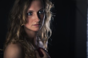 Rim light and softbox on the left